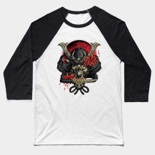Samurai Wolf Baseball T-Shirt